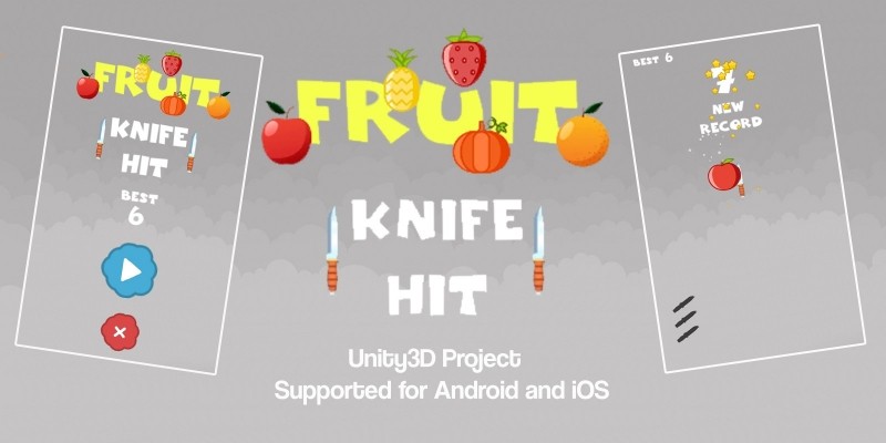 Fruit Knife Hit Unity3D Source Code