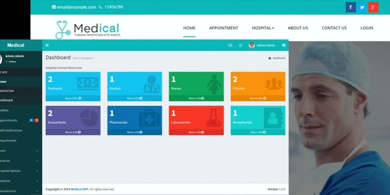 Hospital Management System - PHP Script