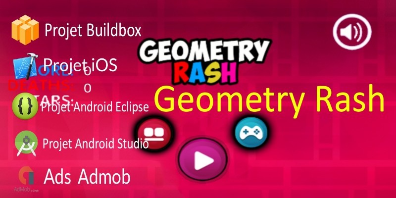 Geometry Rash - Buildbox Template