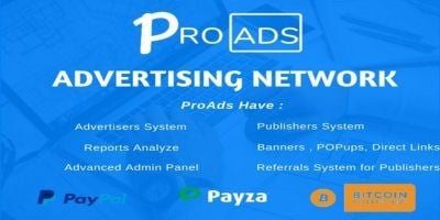 ProAds - Online Advertising Network Script