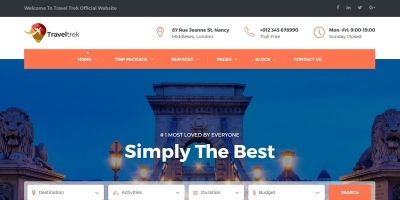 Traveltrek - Travel Agency HTML Template