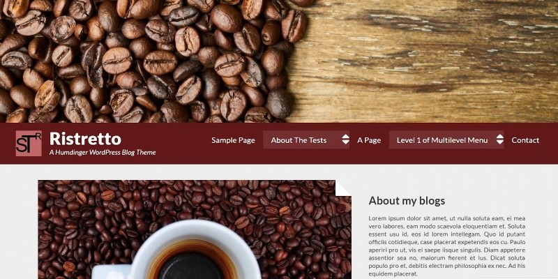 Ristretto - WordPress Blog Theme