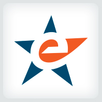 Letter E - Star Logo
