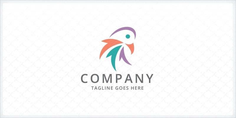 Colorful Bird Logo