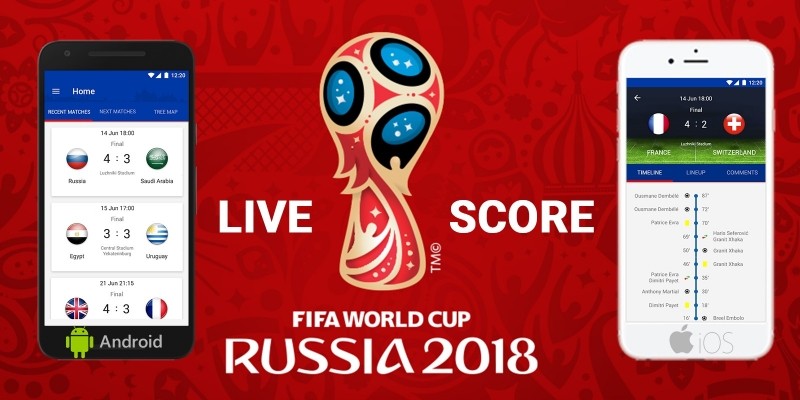 Live Scores Russia World Cup 2018 Android App