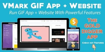 VMark GIF - Android App Template With Full Website