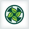 Leaves Cross - Medical Logo