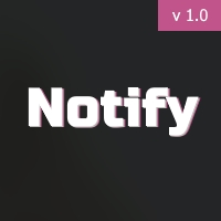 Notify - Website Landing Webpage PHP