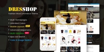 DresShop - Clean Fashion WooCommerce Theme