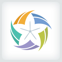 Five Petal - Flower Logo