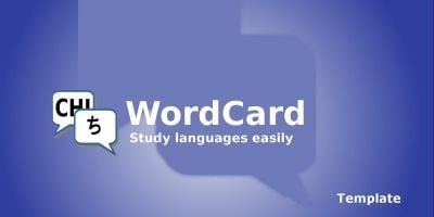WordCard - Android template