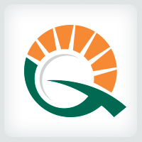 Sun - Letter Q Logo