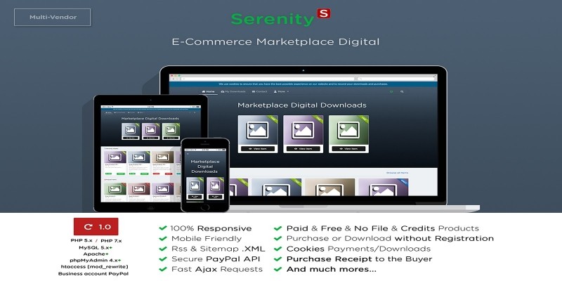 Serenity - Multi Vendor Marketplace Script