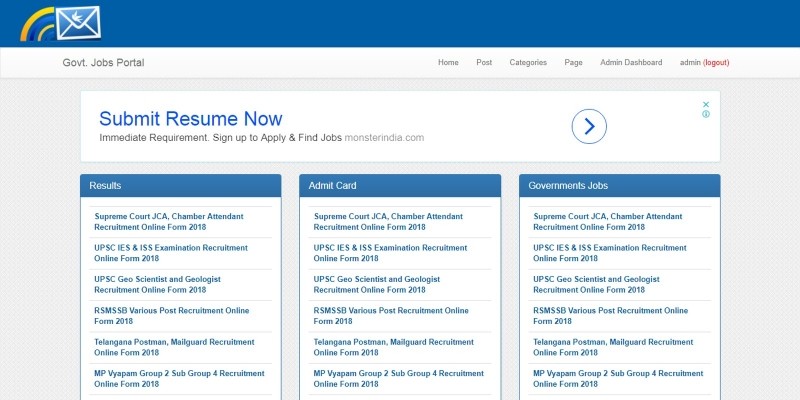 Govt Jobs Portal .NET
