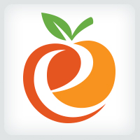 Letter E - Orange Logo