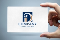Letter D Pillar Logo Screenshot 1