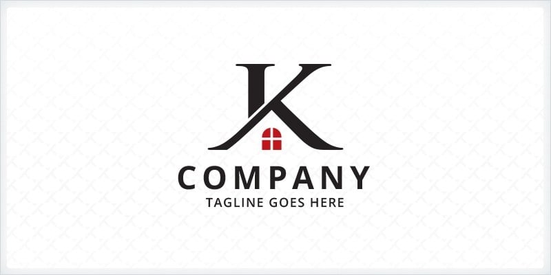 Letter K Home Logo