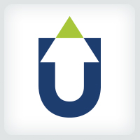 Letter U Arrow Logo