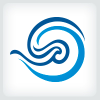 Stylized Wave Logo