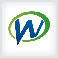 Letter W - Speech Bubble Logo