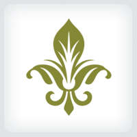 Stylized Fleur De Lis Logo