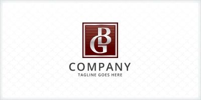 Letters BG or GB Logo