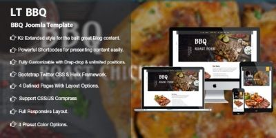 LT BBQ - Premium Barbecue Joomla Template