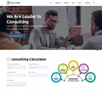 Consulting Business Finance  HTML5 Template Screenshot 1