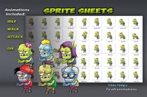 6 Zombies Game Sprites Set Screenshot 2