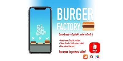 Burger Factory - iOS Source Code