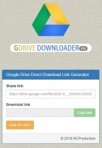 GDrive Downloader PHP Script Screenshot 1