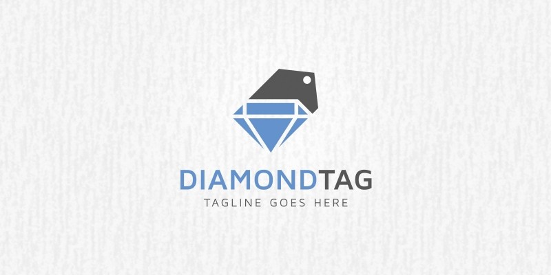 Diamond Tag Logo Template