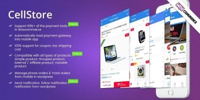 CellStore - Complete WooCommerce App Ionic