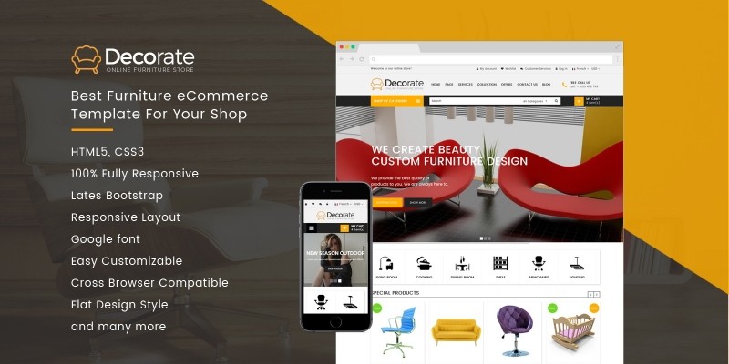 Decorate - Furniture eCommerce Shop