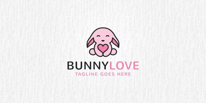 Bunny Love Logo Template