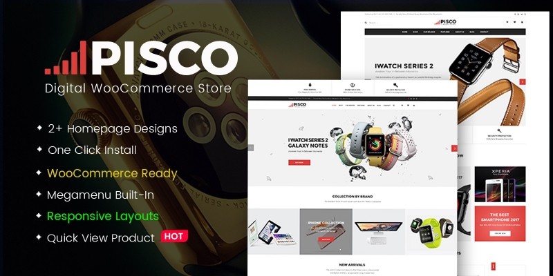 Pisco - Responsive Digital WooCommerce Theme