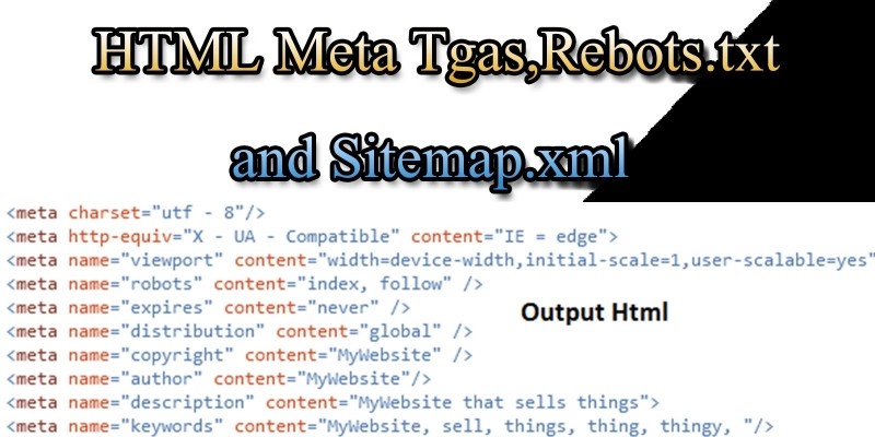 HTML Meta Tags and Sitemap Generator .NET