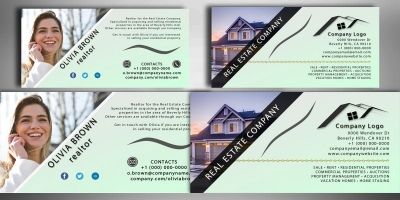 Simplicity Real Estate Business Card Template PSD