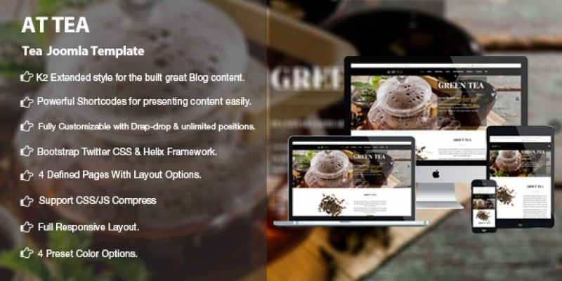 AT Tea –  Responsive Joomla Template