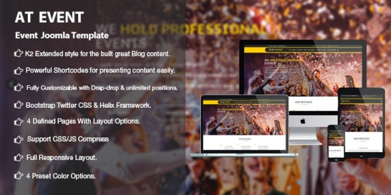 AT Event – Responsive Conference Joomla Template