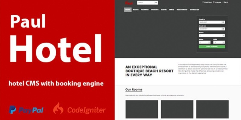 Hotel CMS With Booking Engine
