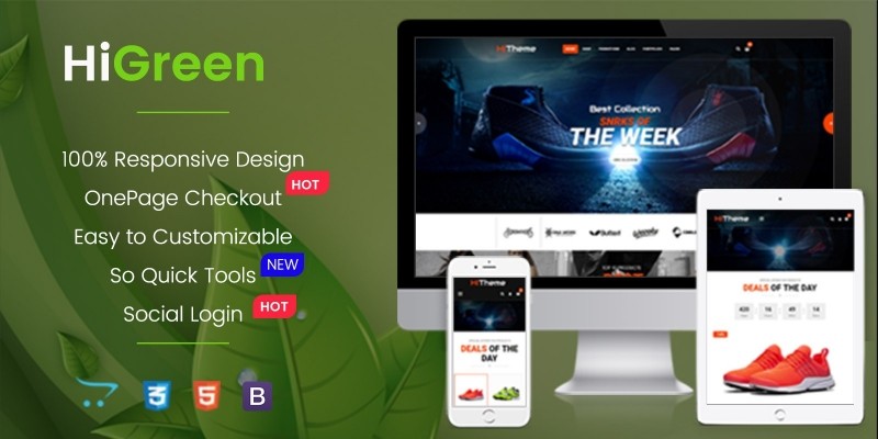 HiGreen - Multipurpose OpenCart Theme