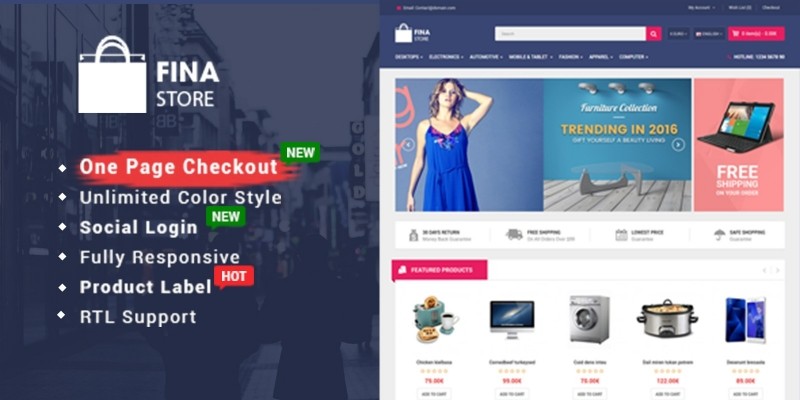 So Fina - Multipurpose eCommerce OpenCart Theme