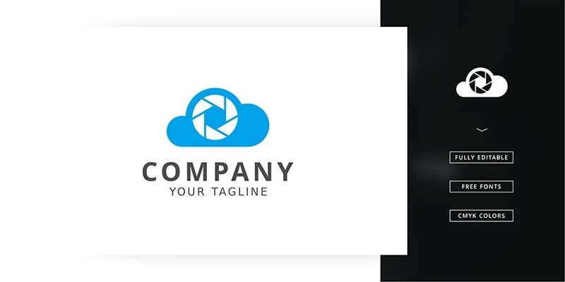 Cloud Camera Logo Template