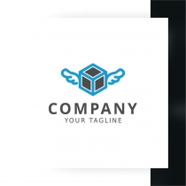 Flying Cube Logo Template Screenshot 1
