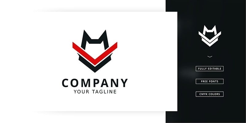 Wolf Training Logo Template