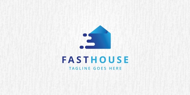 Fast House Logo Template