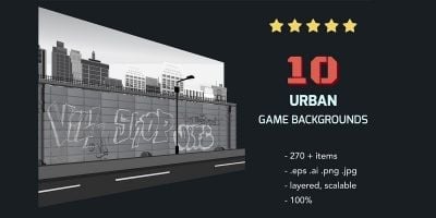 10 Urban Game Backgrounds
