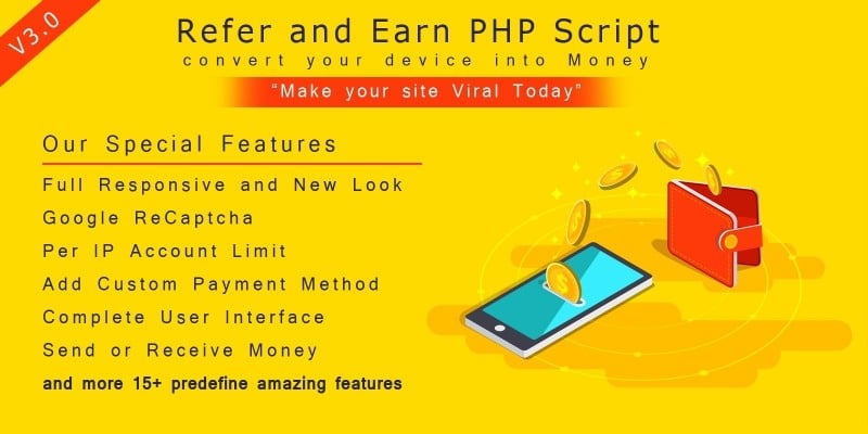 Refer and Earn PHP System