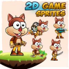 Squirrel 2D Game Character Sprites